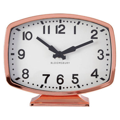 Orsina Baillie Rose Gold Table Clock – Modern Desk & Shelf Decor