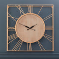 Orsina Yaxi Gold Wall Clock – Elegant Textured Metallic Home Decor