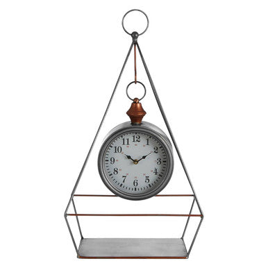 Orsina Hayden Antique Silver Table Clock – Vintage Mantle Desk Decor