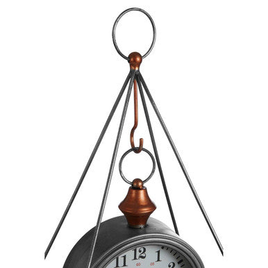 Orsina Hayden Antique Silver Table Clock – Vintage Mantle Desk Decor