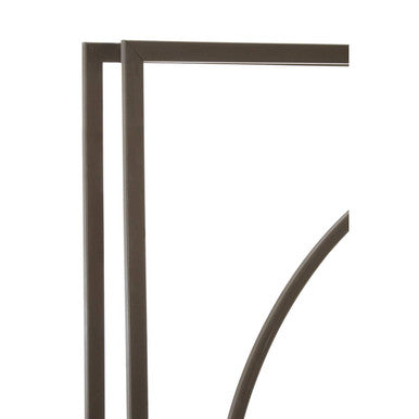 Orsina Trinity Rust Finish Wall Clock – Modern Industrial Round Decor