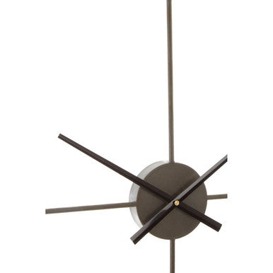 Orsina Trinity Rust Finish Wall Clock – Modern Industrial Round Decor