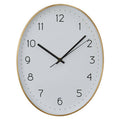 Orsina Elko Oval Gold Wall Clock – Luxury Brass Finish Modern Decor