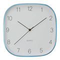 Orsina Elko Square Blue Wall Clock – Modern Geometric Case Design