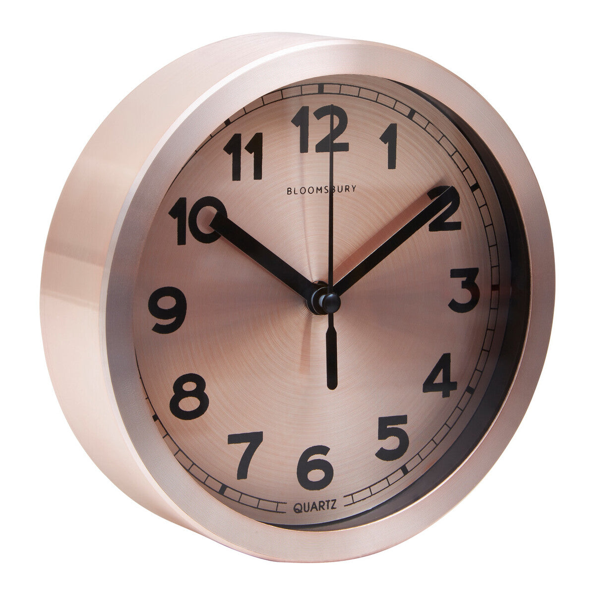 Orsina Elko Industrial Wall Clock – Copper and Black Metallic Finish