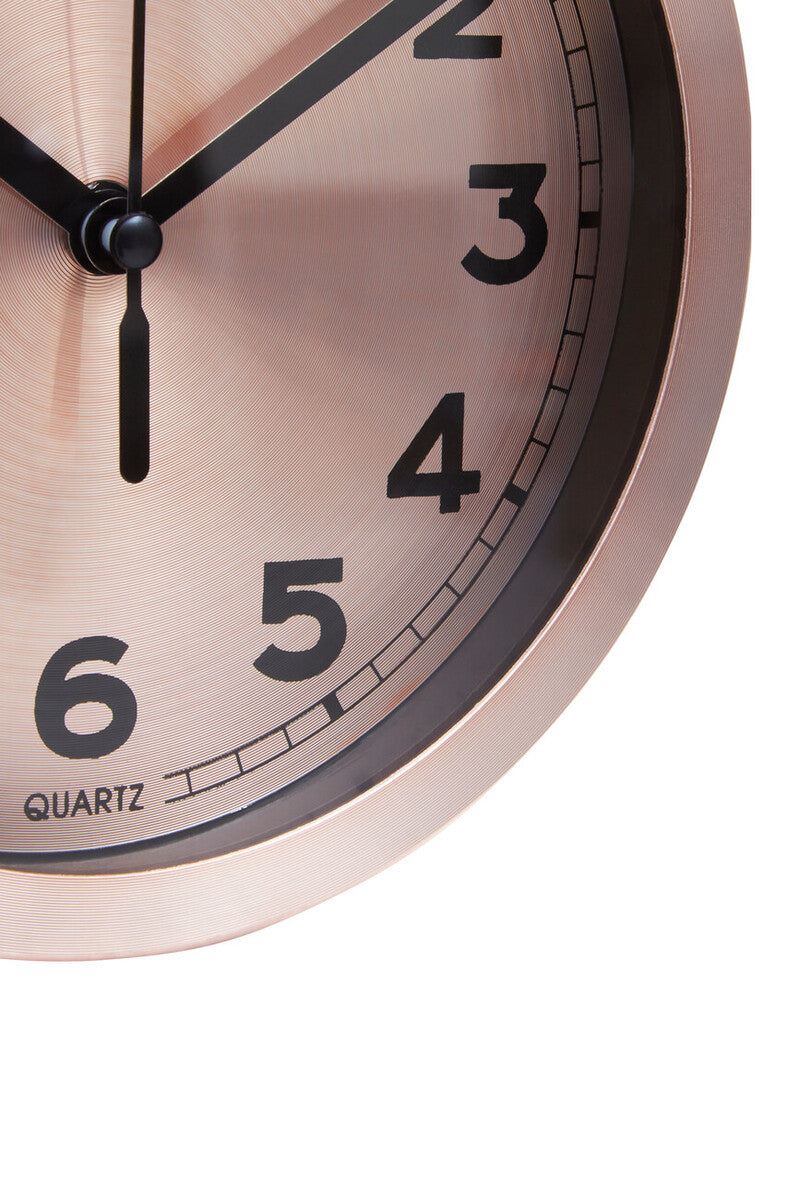 Orsina Elko Industrial Wall Clock – Copper and Black Metallic Finish