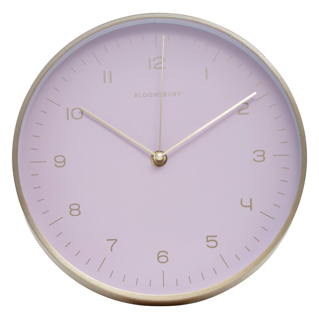 Orsina Elko Gold and Pink Wall Clock – Silent Decorative Timepiece