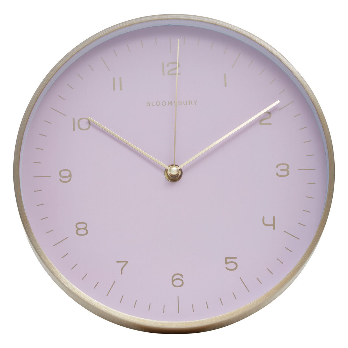 Orsina Elko Gold and Pink Wall Clock – Silent Decorative Timepiece