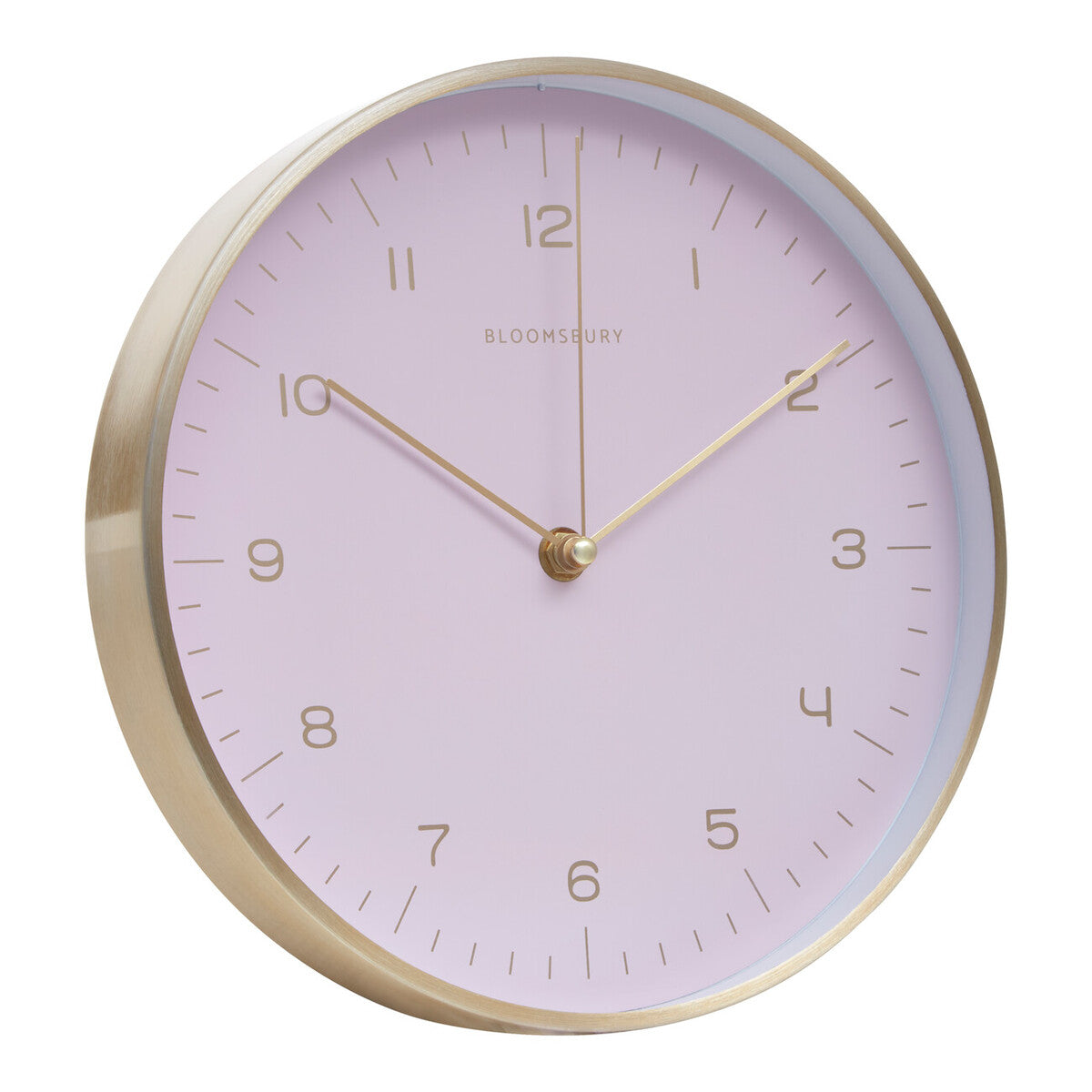 Orsina Elko Gold and Pink Wall Clock – Silent Decorative Timepiece