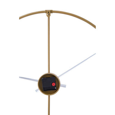 Orsina Beauly Metal Wall Clock – Modern Gold Finish Round Open Frame