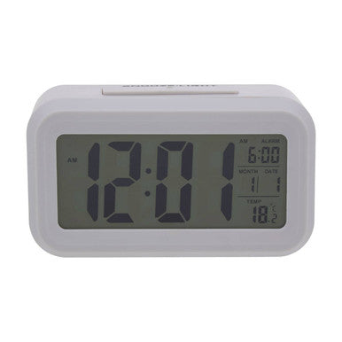 Orsina Camran LCD Digital Clock – Modern Grey Minimalist Desk Clock