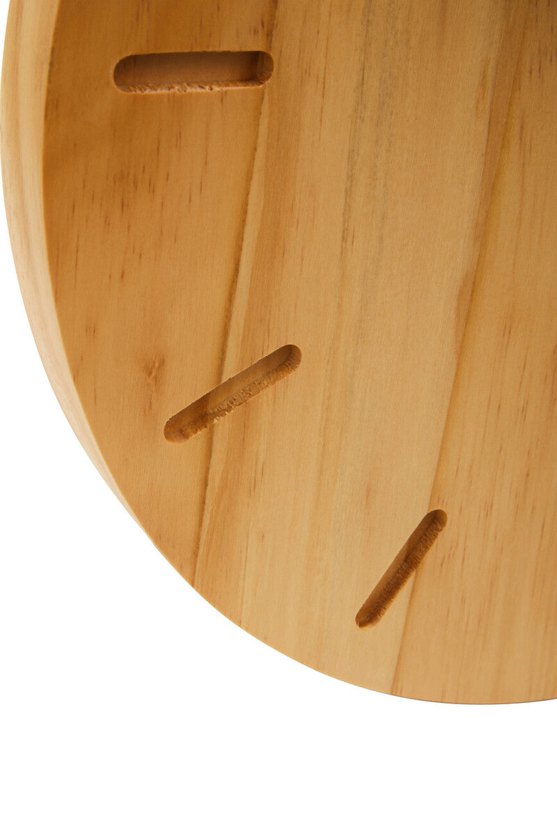 Orsina Vitus Modern Wall Clock – Natural Oak Wood Finish, 12-Inch