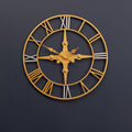 Orsina Vitus Wall Clock – Gold and Silver Vintage Metallic Decor