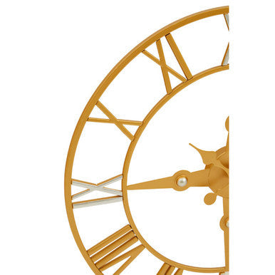 Orsina Vitus Wall Clock – Gold and Silver Vintage Metallic Decor
