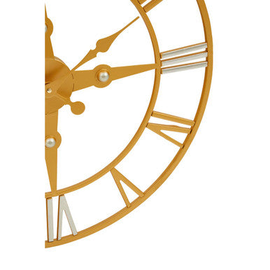 Orsina Vitus Wall Clock – Gold and Silver Vintage Metallic Decor