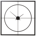 Orsina Trinity Wall Clock – Modern Black Finish Minimalist Timepiece