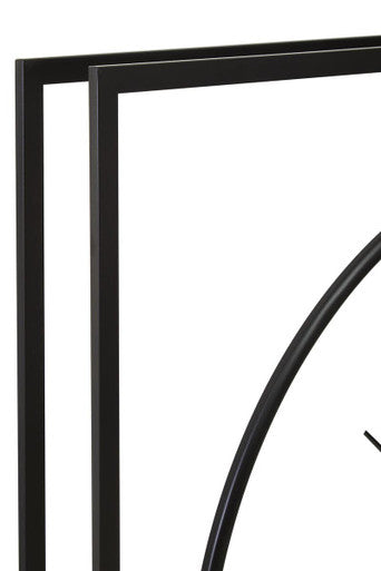 Orsina Trinity Wall Clock – Modern Black Finish Minimalist Timepiece