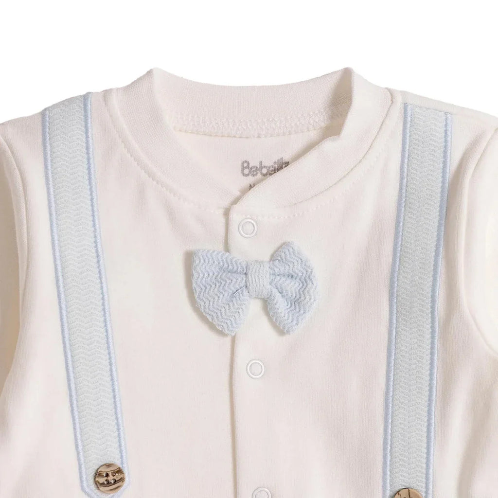 Bebetto Boys Sweatshirt & Footed Bottom Set Long Slee - Blue