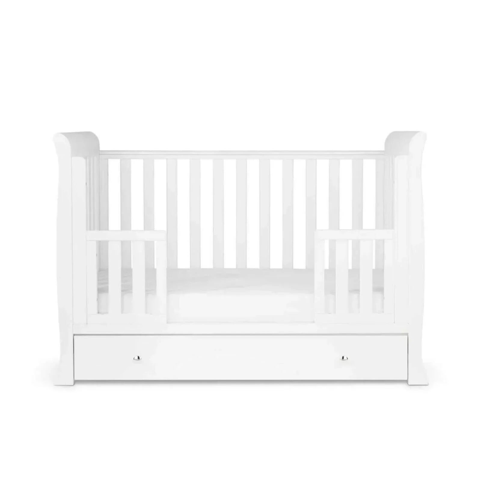 Ickle Bubba Snowdon Mini Cot Bed White - Without Mattress