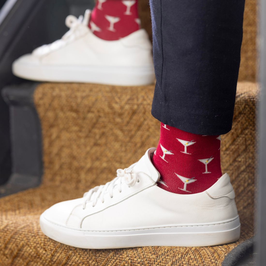 Swole Panda Martini Bamboo Socks – Sustainable Novelty Cocktail Socks