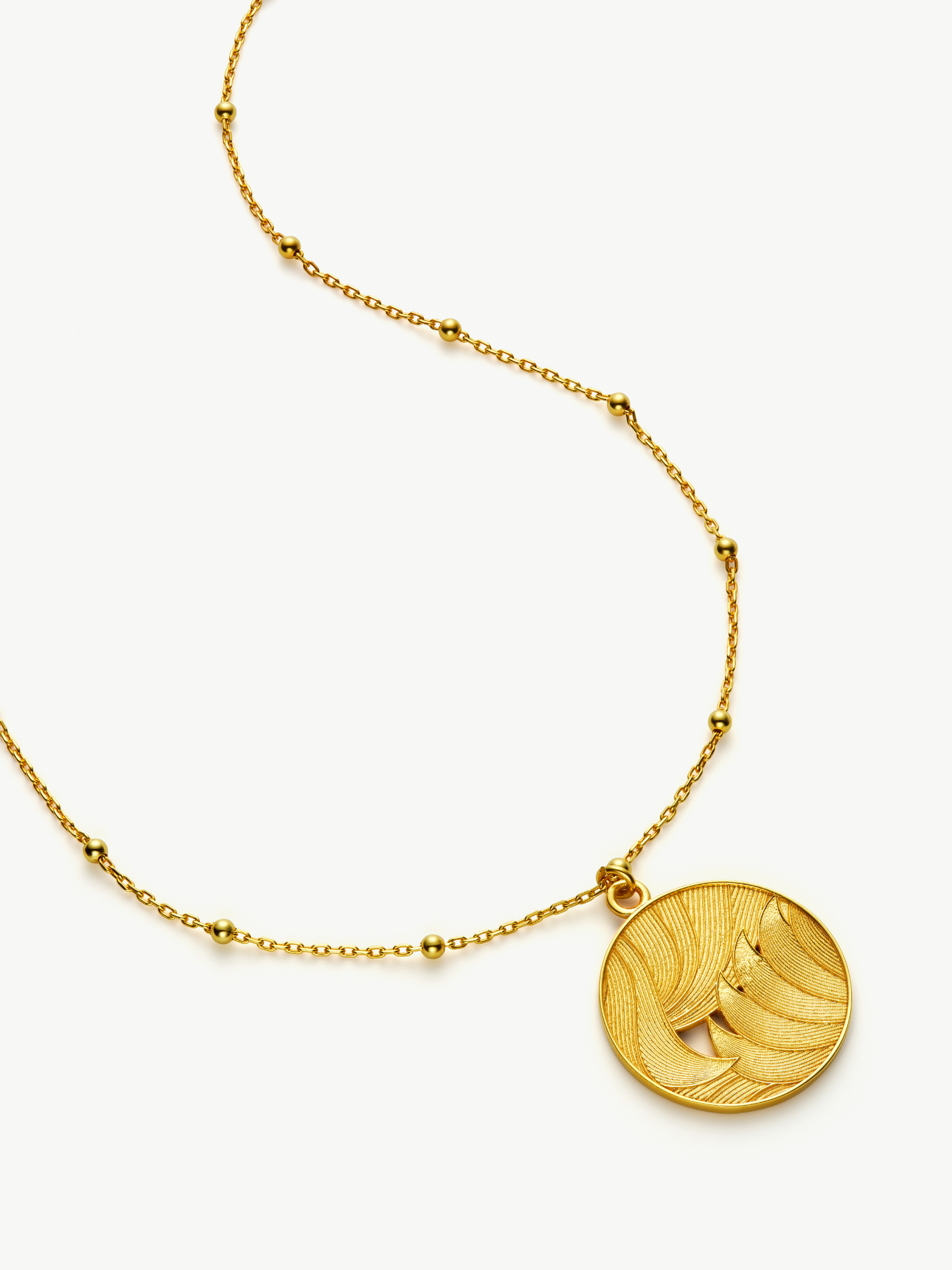 No More Nobody Day Medallion Necklace – 18k Gold Vermeil Recycled Silver