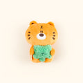 Tiger Peanut & Clover Bag Charm – Plush Keychain by Fickle Plan