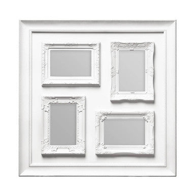 Orsina Maren White Multi Photo Frame – 4 Opening Modern Collage Display