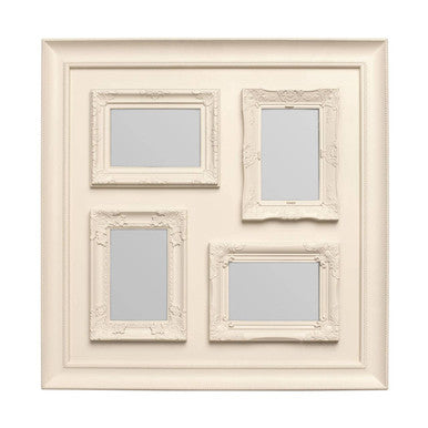 Orsina Maren Multi Photo Frame – 4 Window Cream Plastic Collage
