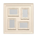 Orsina Maren Multi Photo Frame – 4 Window Cream Plastic Collage