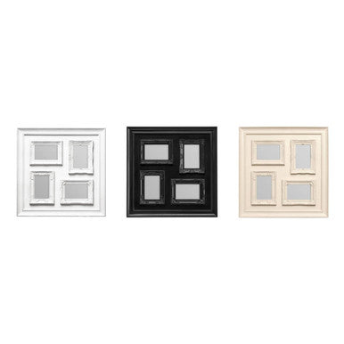 Orsina Maren Multi Photo Frame – 4 Window Cream Plastic Collage