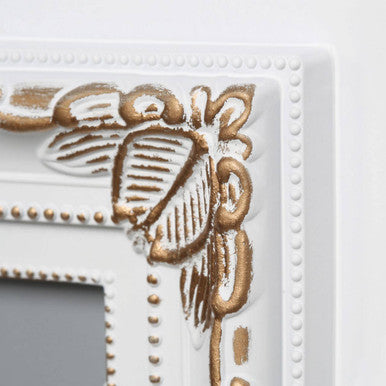 Orsina Maren Vintage White & Gold Multi Photo Frame – 4 Openings
