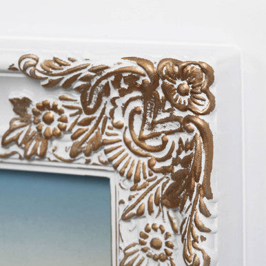 Orsina Maren Vintage White & Gold Multi Photo Frame – 4 Openings