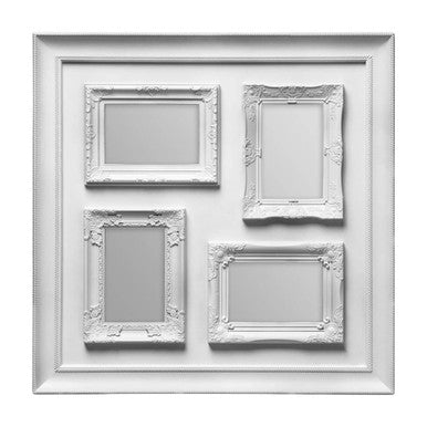 Orsina Maren Vintage Silver 4-Opening Collage Photo Picture Frame
