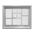Orsina Maren White 9 Photo Rectangular Multi Photo Collage Frame