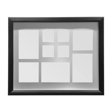 Orsina Maren Black 9 Multi Photo Frame – Modern Collage Wall Decor