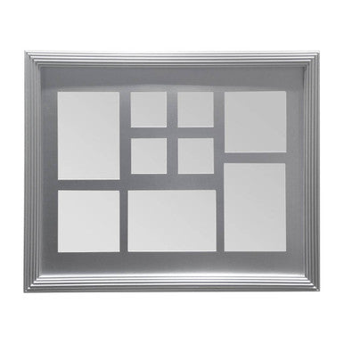 Orsina Maren Silver 9 Photo Multi Collage Frame | Modern Wall Decor