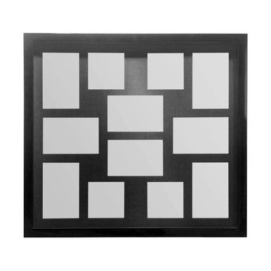 Orsina Maren Black 12 Photo Multi Frame – Modern Wall Collage Display
