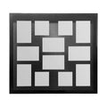 Orsina Maren Black 12 Photo Multi Frame – Modern Wall Collage Display