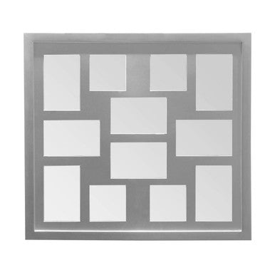 Orsina Maren Silver 12 Photo Collage Frame – Multi-Window Wall Decor
