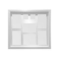 Orsina Maren White 8-Opening Multi Photo Frame | Gallery Wall Decor