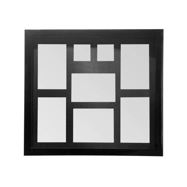 Orsina Maren Black Multi Photo Frame – 8 Window Gallery Wall Display