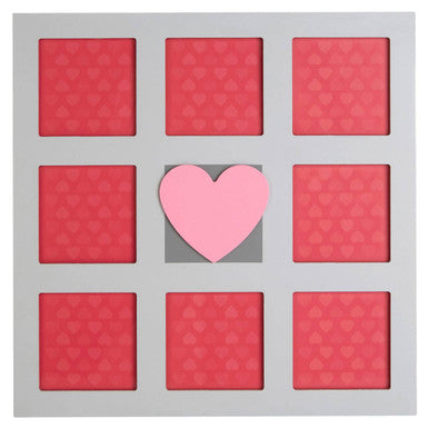 Orsina Kids Heart Design Multi Photo Wall Frame | 8-Picture Collage