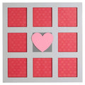 Orsina Kids Heart Design Multi Photo Wall Frame | 8-Picture Collage