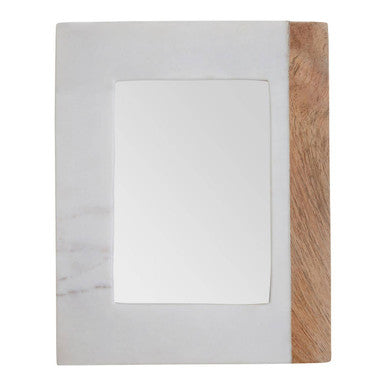 Orsina Sena Large Photo Frame – Marble and Mango Wood Tabletop Decor