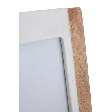 Orsina Sena Large Photo Frame – Marble and Mango Wood Tabletop Decor