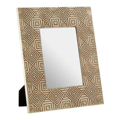 Orsina Bowerbird Tribal 5x7 Photo Frame – Boho Patterned Picture Frame