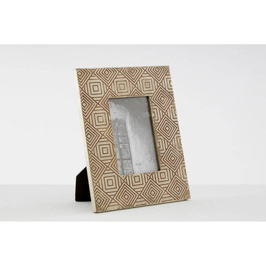 Orsina Bowerbird Tribal 4x6 Photo Frame – Boho Decorative Picture Frame