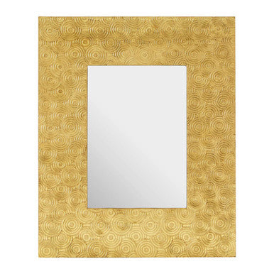 Orsina Bowerbird Gold Disc Photo Frame – 5x7 Metallic Tabletop Decor
