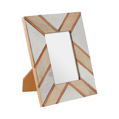 Orsina Bowerbird Braided Photo Frame – Textured 4x6 Tabletop Decor