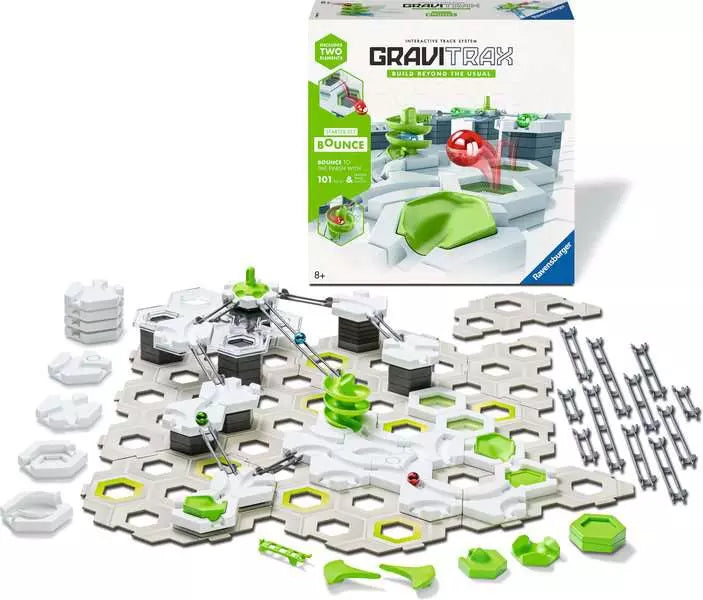 Ravensburger GraviTrax Starter-Set Bounce | 101-Piece Marble Run Set
